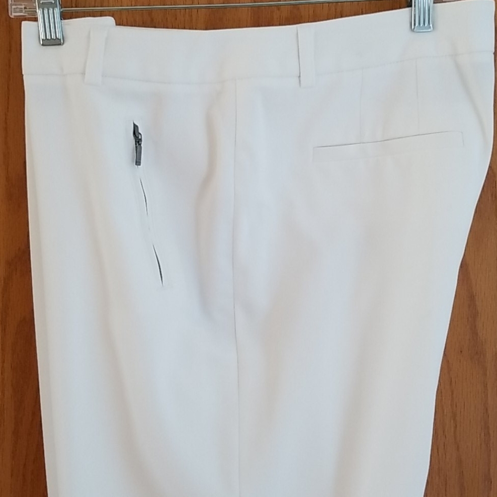 STYLE & CO White Button Hem Capri Pant 14 - Picture 3 of 9